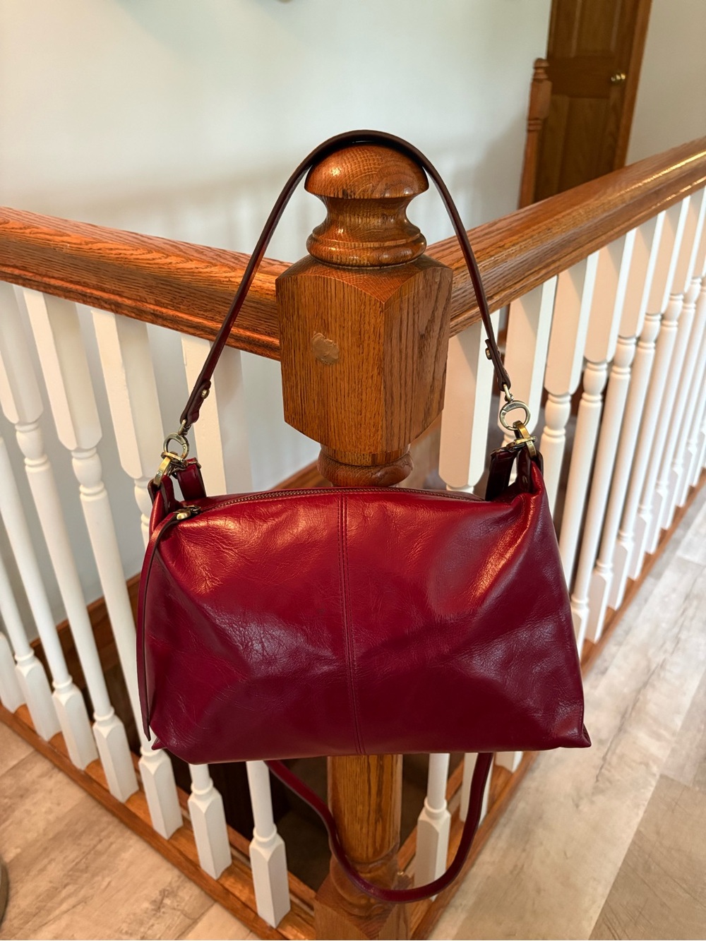 NWT HOBO Avon Saddleberry Buffed Leather Shoulder Bag Crossbody $198